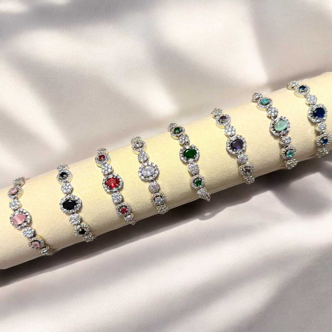 Flower Crystal Bracelet