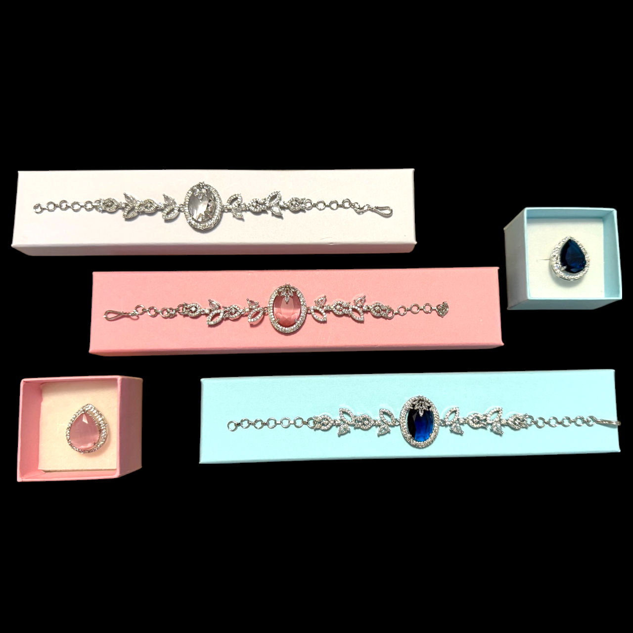 Oval Crystal Bracelet