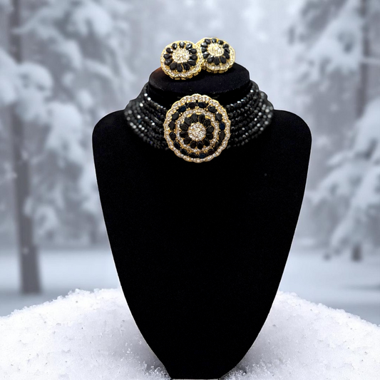 Black Classic Choker Set