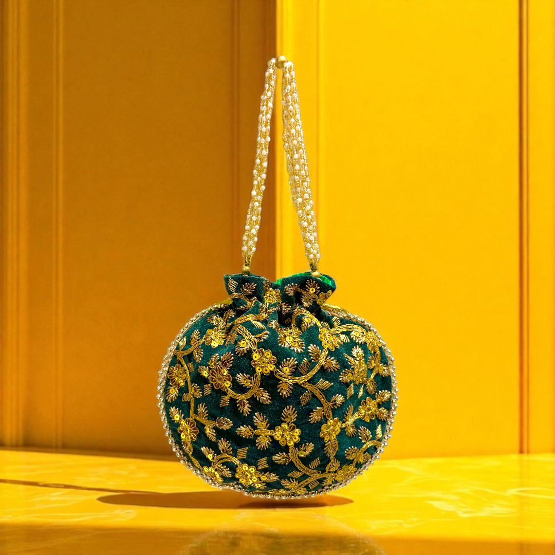 Green Potli Bag
