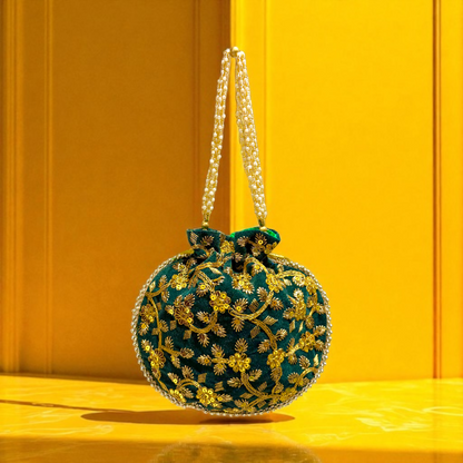 Green Potli Bag