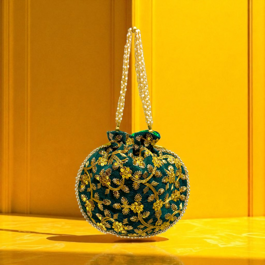 Green Potli Bag