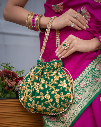 Green Potli Bag