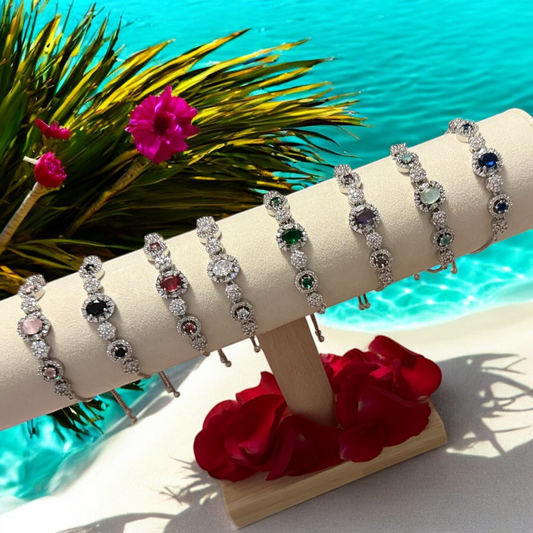 Flower Crystal Bracelet