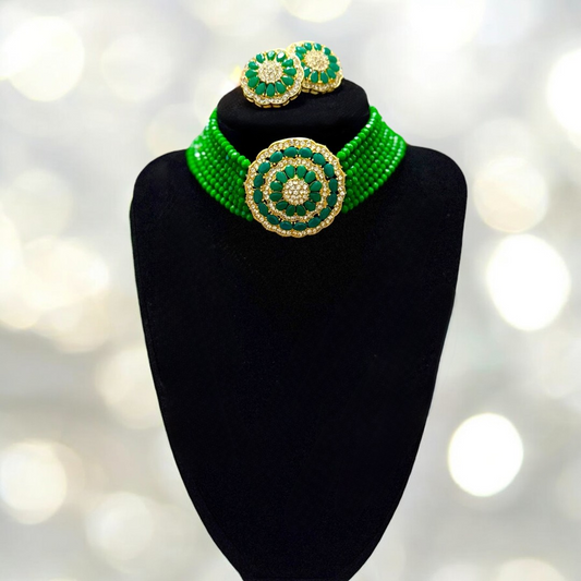 Green Classic Choker Set