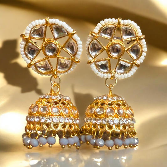 Floral Jhumka Earrings
