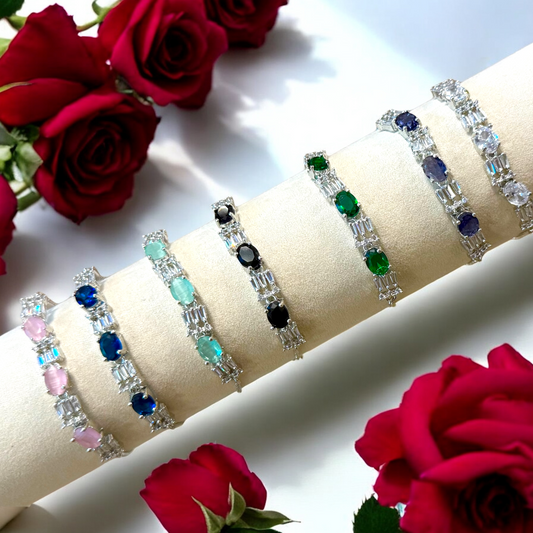 Simple Gemstone Bracelet