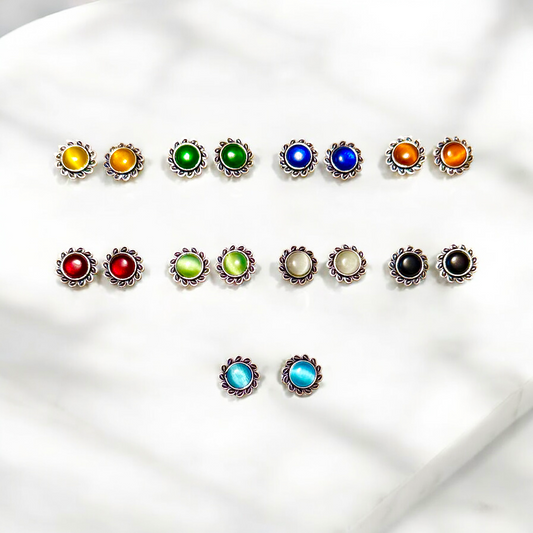 Medium Sunshine Gemstone Studs