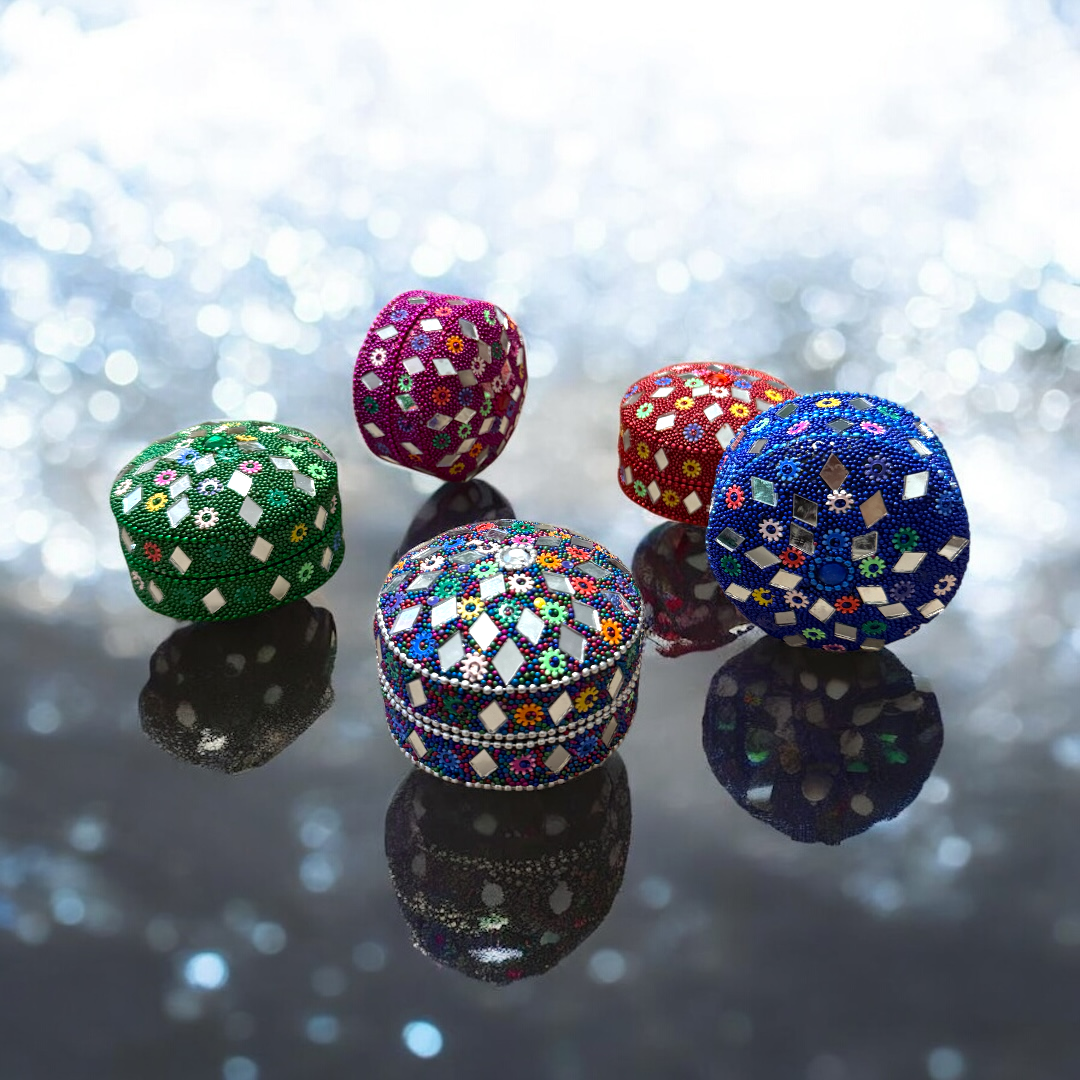 3 Set of Colourful Jewellery Boxes