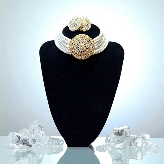 Luxury Pearl Choker Set