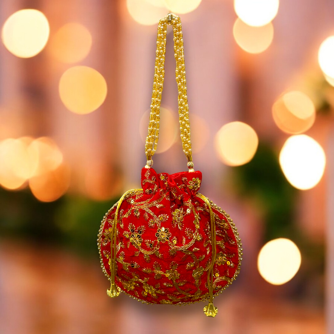 Red Potli Bag