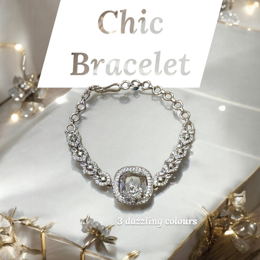 Sparkling Square Crystal Bracelet