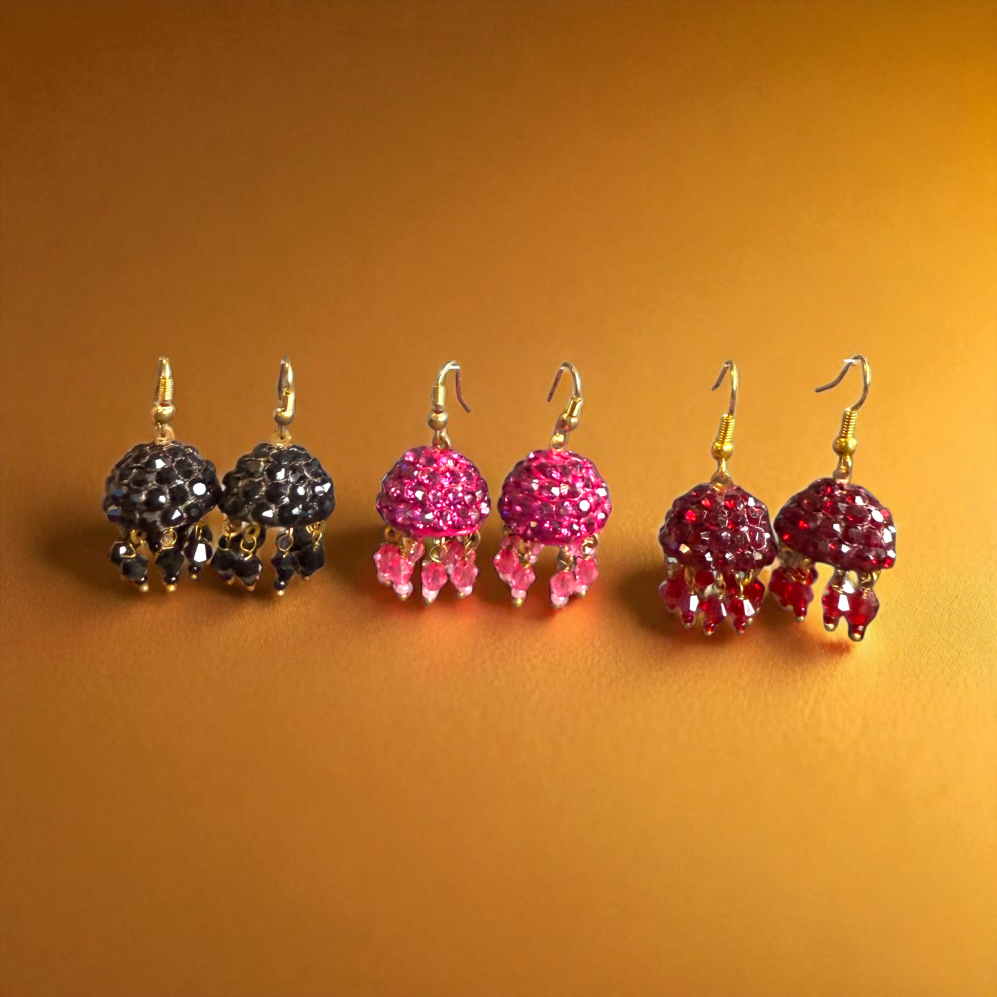 Small Colourful Lakh Jhumka Earrings